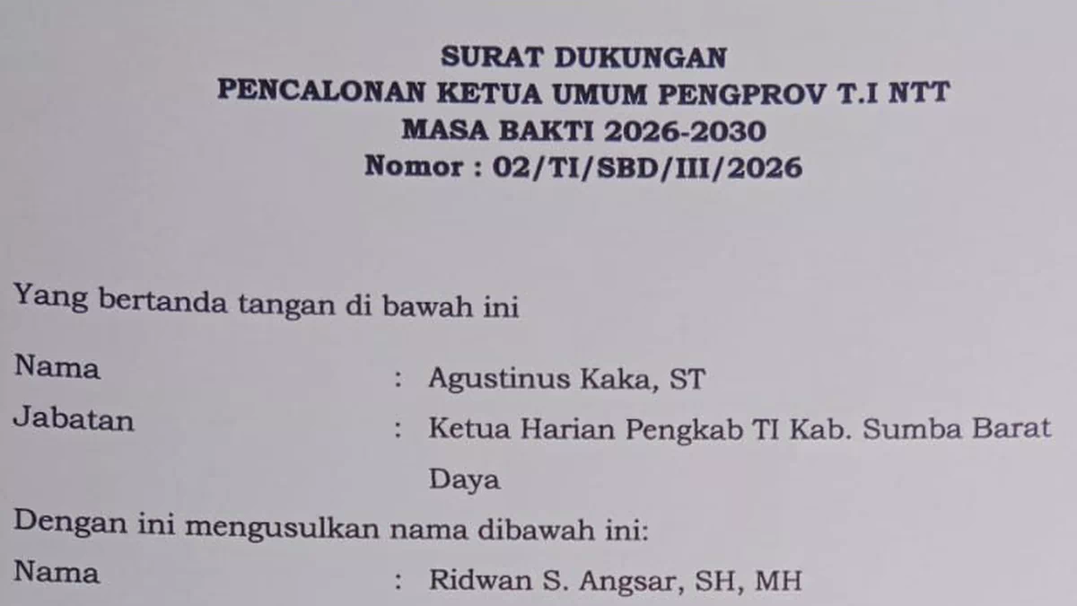 Dukungan Bergeser,Pengkab TI Sumba Barat Daya Resmi Usung Ridwan Angsar Pimpin Taekwondo NTT