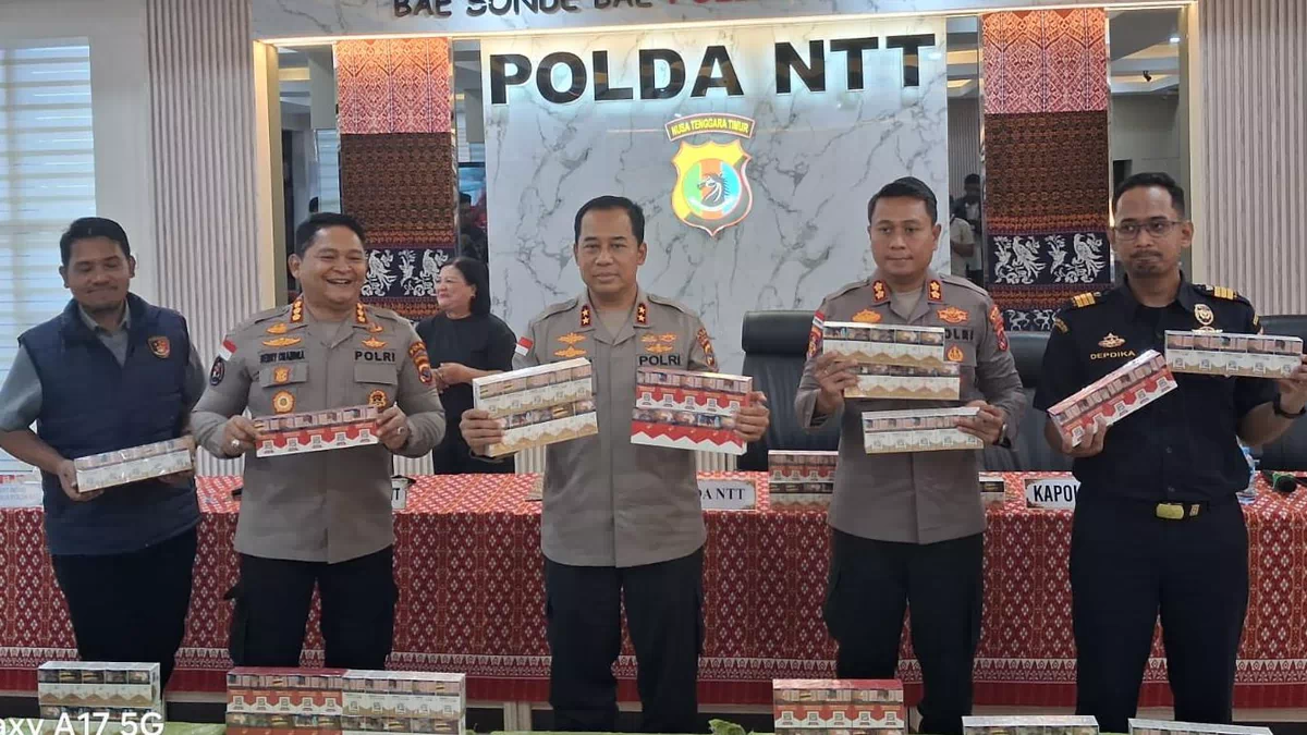 Polda NTT Gagalkan Peredaran 11 Juta Batang Rokok Ilegal Jaringan Internasional, 3 WNA China Jadi TSK