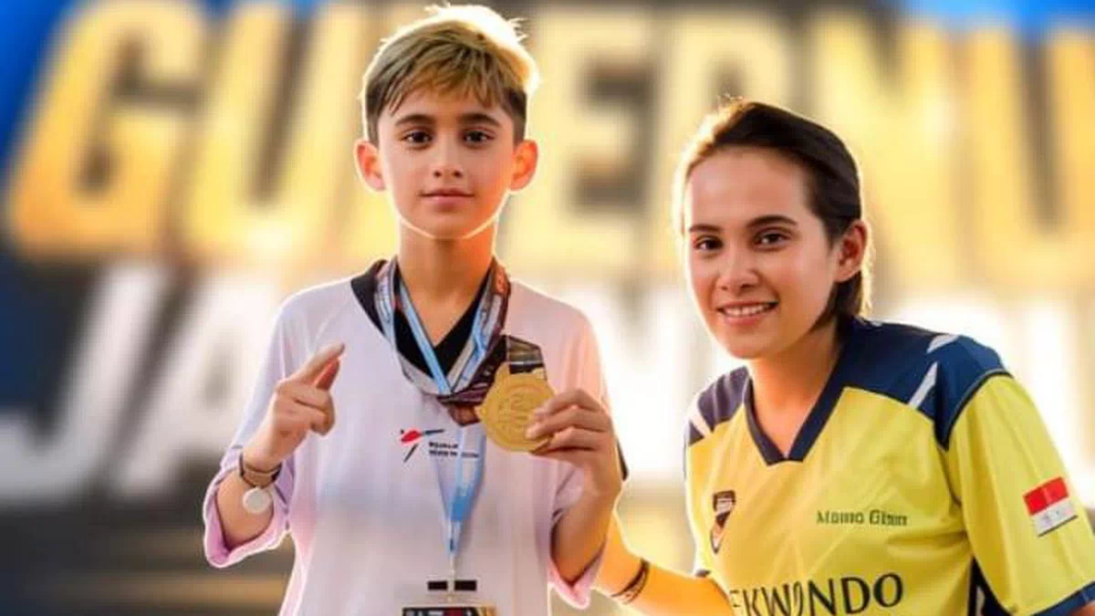 Atlet Taekwondo Gian Adoe Juara Event Gubernur Jateng, Medali Emas Ini untuk Mama dan Papa