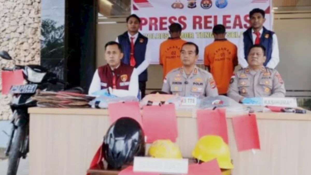 Nyamar Jadi Petugas PLN, Dua Pemuda di TTS Ditangkap Saat Curi Kabel Listrik, Terancam 7 Tahun Penjara