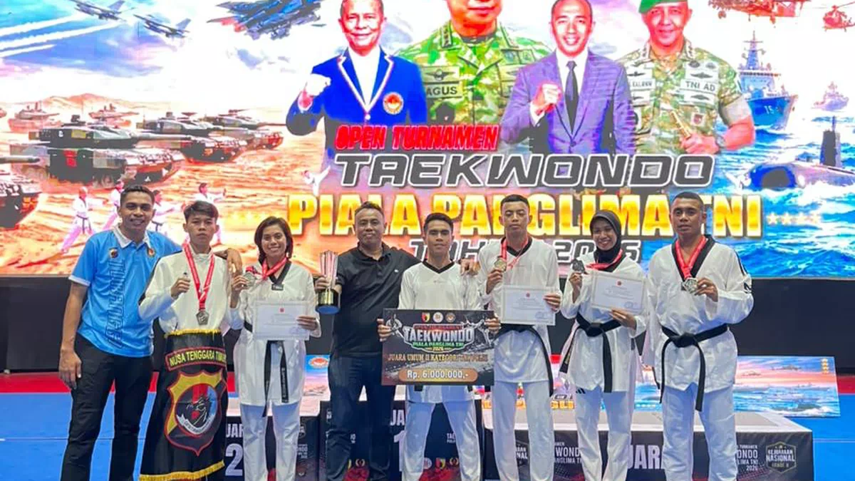 Bawa 4 Medali, Taekwondo Polda NTT Juara Umum II Piala Panglima TNI 2026