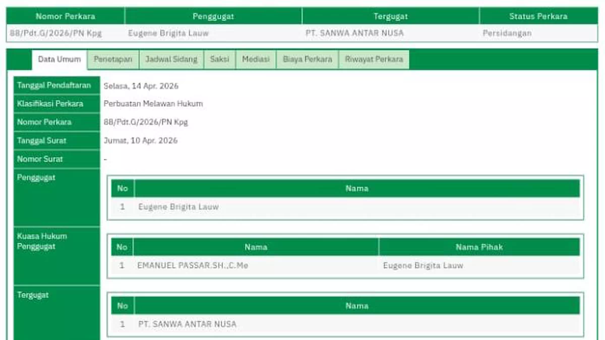Pasutri di Kupang Kecewa, Barang Rusak dan Rugi Miliaran, Ekspedisi PT Sanwa Antar Nusa Digugat PMH