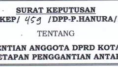 DPP Hanura Pecat Mokris Lay, Diana Oktaviana Bire Ditetapkan sebagai PAW Anggota DPRD Kota Kupang