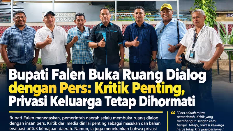 Bupati Falen Kebo Buka Ruang Dialog dengan Pers,Kritik Penting, Privasi Keluarga Tetap Dihormati