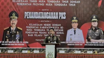 Kejati NTT dan Pemprov NTT Teken MoU Pidana Kerja Sosial, Dorong Sistem Peradilan Lebih Manusiawi