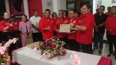 Syukuran Pelantikan Pengurus DPD PDI-P NTT, Yunus Takandewa Tekankan Iman Politik dan Kerja Nyata untuk Rakyat