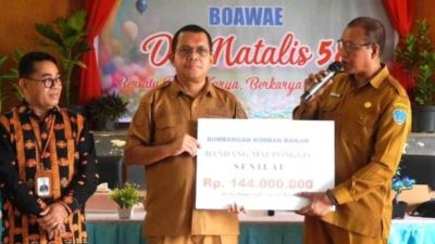 Gubernur Melki Laka Lena, Donasi Rp144 Juta,untuk Korban Banjir Mauponggo Disalurkan Lewat Bank NTT